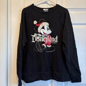 Disneyland Resort Mickey Mouse Christmas Lightweight Crewneck - Size Medium